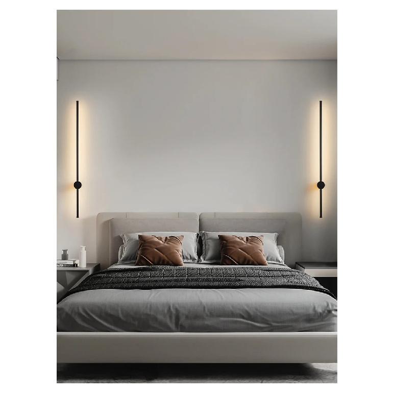 Fumi  Contemporary Long Strip Wall Lamp,  Led  Minimalist Indoor Wall Light For Indoor Living Room Bedroom,dining Room,bathroom