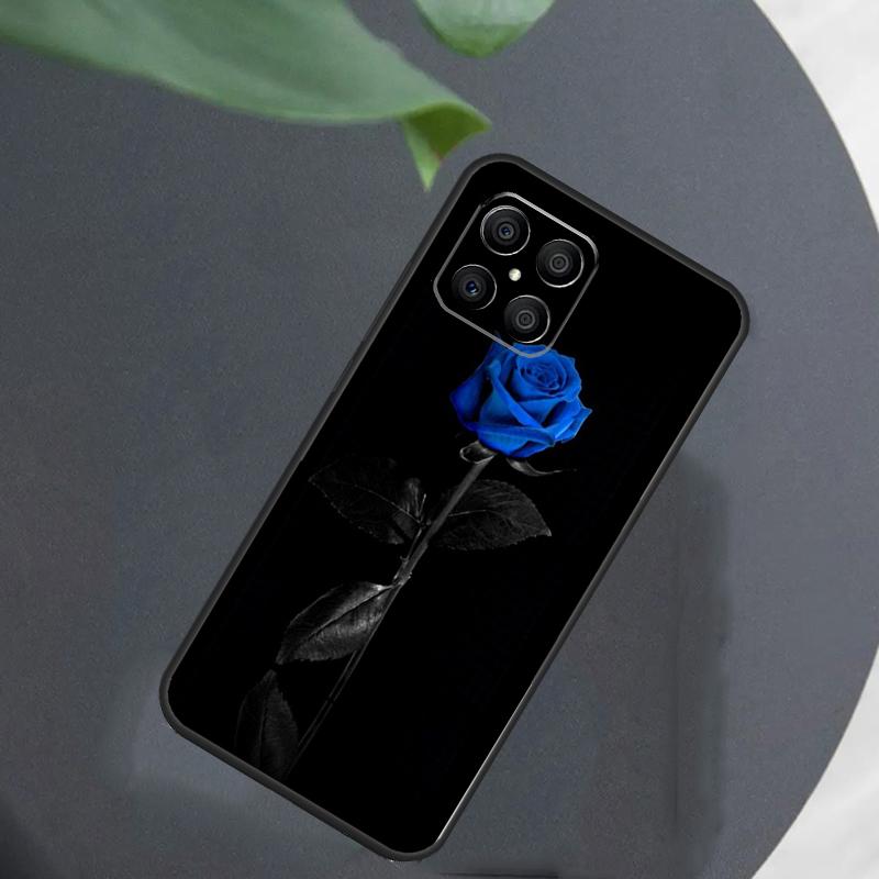 Blue Rose Art For Honor Magic 5 6 7 8 Pro Case For Honor 400 200 50 70 Lite X8c X8b X9a X9b X9c X9d Win RT
