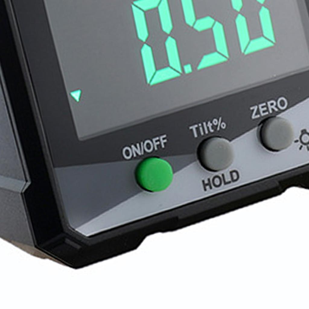 Inclinomètre numérique 4x90 degrés Mesure IP54 Écran LCD Affichage numérique magnétique Mètre d'angle Jauge