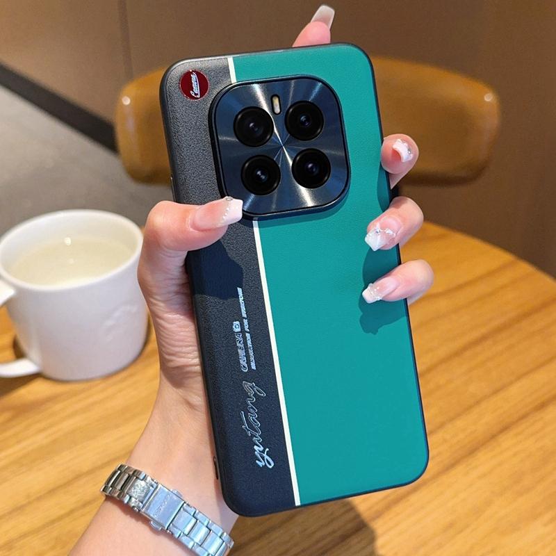 

Case For Honor GT Pro Luminous Contrast Color Leather Raised Frame Camera Protection Back Case Cover Glow In The Dark Artificial leather&Honor GT Pro