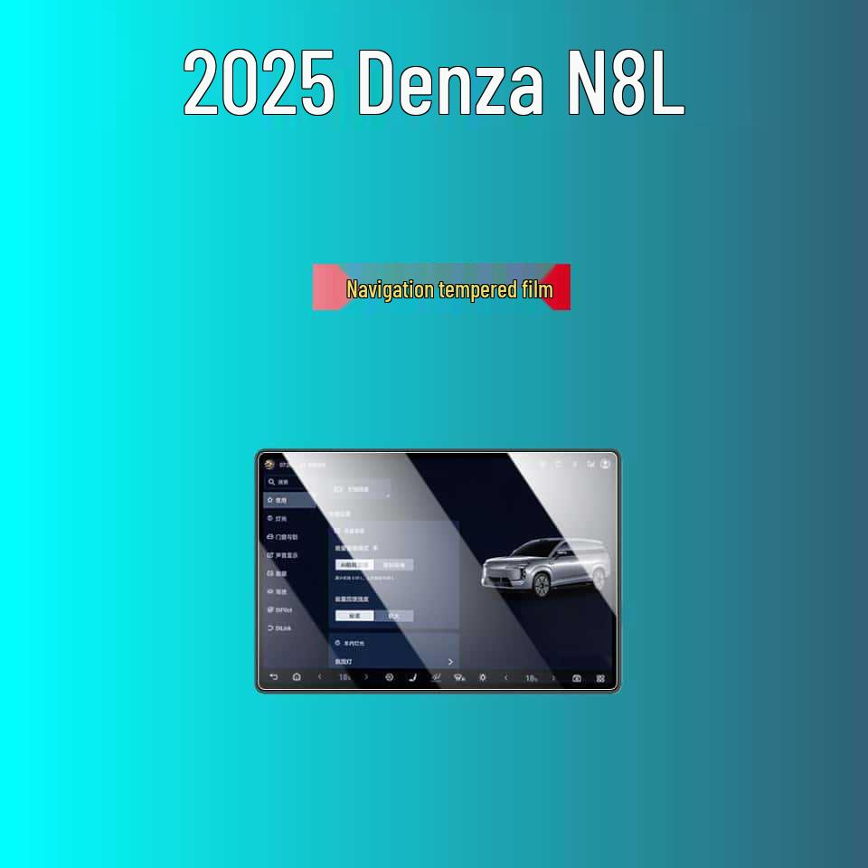 Compatible with Tempered Glass Screen Protectors, Center Console Films, and Interior Accessories for 25 Denza N8L Models.