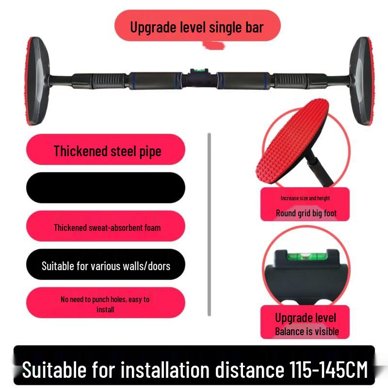 Adjustable Home Pull-up Bar with Rings