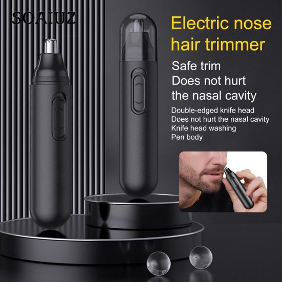 Nose Hair Shaver Useful Washable Pen Shape Electric Nose Hair Scissor Traveling Electric Nose Hair Trimmer Makeup Tool Nose Hair Trimmer