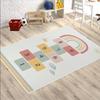 Children's Early Education Digital Games Carpet Jumping Grid Cartoon Pattern Foot Mat Living Room Sofa Tea Table Anti Slip Mat