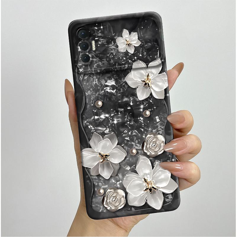 Für Tecno Spark 8P Hülle Mode Ästhetik Schmetterling Blumen Stoßfest Silikon Weiches TPU Handyhülle Spark8P KG7 KG7H KG7n Abdeckung