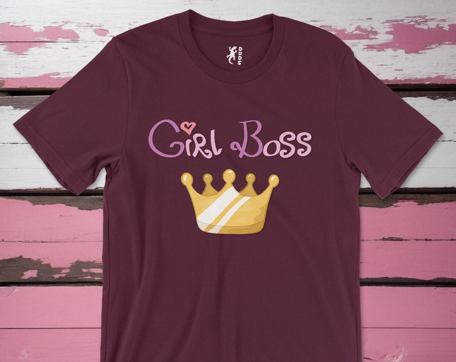 Girl Boss Short Sleeve Tee for your daughter or wife who rules, is cute, funny and a bit sassy 2XL