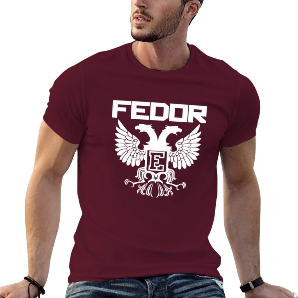 Neues Fedor Emelianenko T-Shirt Bluse, individuelle T-Shirts, selbst gestaltete Anime-Kleidung, Oversize-T-Shirt für Herren
