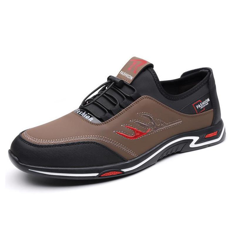 Casual Men's Shoes Autumn Comfortable Men's Shoes Business Shoes Fashion Simple Low-top Daily Casual Leather Shoes