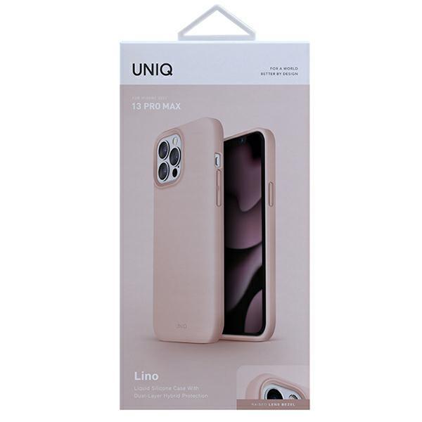 UNIQ Lino iPhone 13 Pro Max 6.7" Case Pink/blush Pink