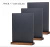 3 Pack Desktop Chalkboard Small Chalkboard Sign with Wood Base Decoration Chalkboard Message Chalkboard Chalkboard