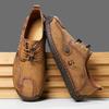 Men's Handmade Casual Leather Shoes Outdoor Low-top Sneakers