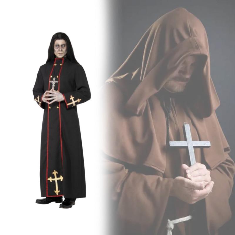 Cloak Costume Pastor Men Women Made  Cosplay Events Costume Legends Of Evil Robe