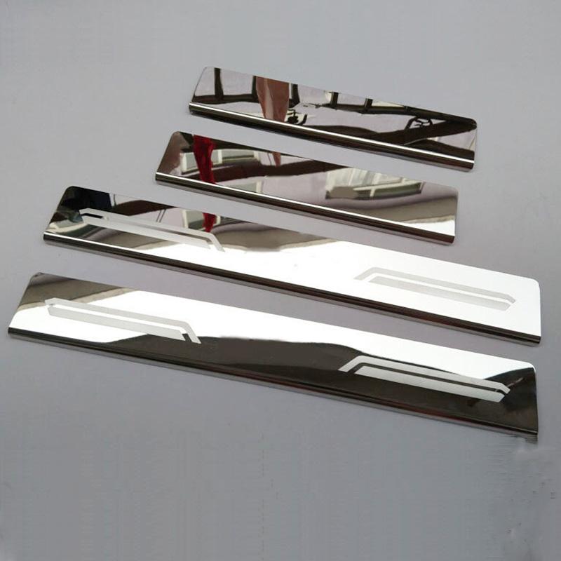 

Накладка на порог из нержавеющей стали для Toyota Hilux REVO 2015-2017, автомобильная педаль приветствия, автостайлинг, наклейки, аксессуары 4