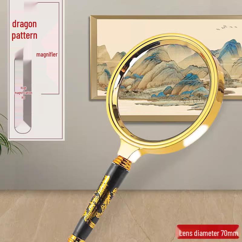 High-Definition Magnifying Glass: High Power for Elderly, Identification, and Students - Large Size Handheld 