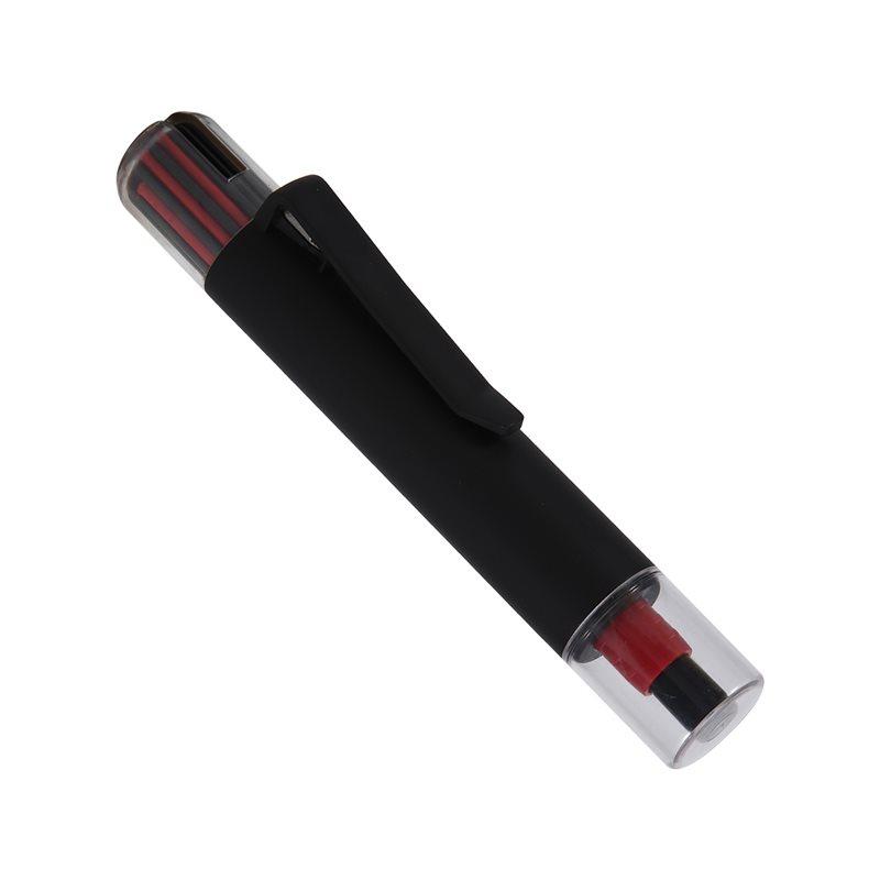 

ABKY-Carpenter Pencil Solid Woodworking Mechanical 3 Color Refills Construction Marking Scriber Built-In Sharpener чорний