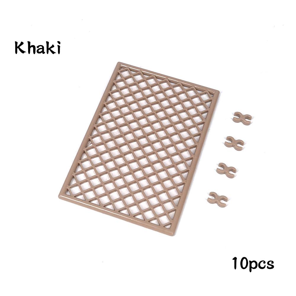 MOC 30104 92338DIY City Military Base Barbed Wire Fence Mesh Isolation Net for WW2 SWAT Weapons Building Blocks Model Bricks Set