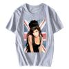 Amy Winehouse Legardry Bedrucktes Kurzarm-T-Shirt Damen-T-Shirt Top Hip Hop Harajuku Ärmel Ästhetische Kleidung