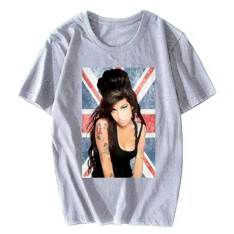 2025 Amy Winehouse legardry t-shirt stampata t-shirt a maniche corte t-shirt da donna Top hip hop