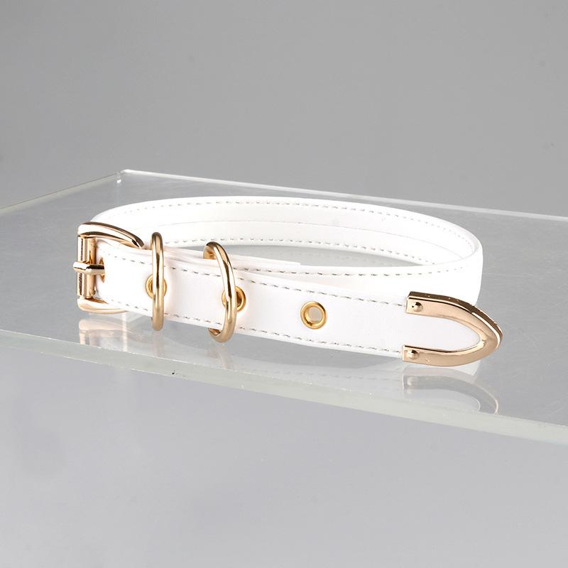 

Collars Wholesale Men & Women Choker White Erotic SM Accessories Handmade Subculture PUPPY Necklace Necklace