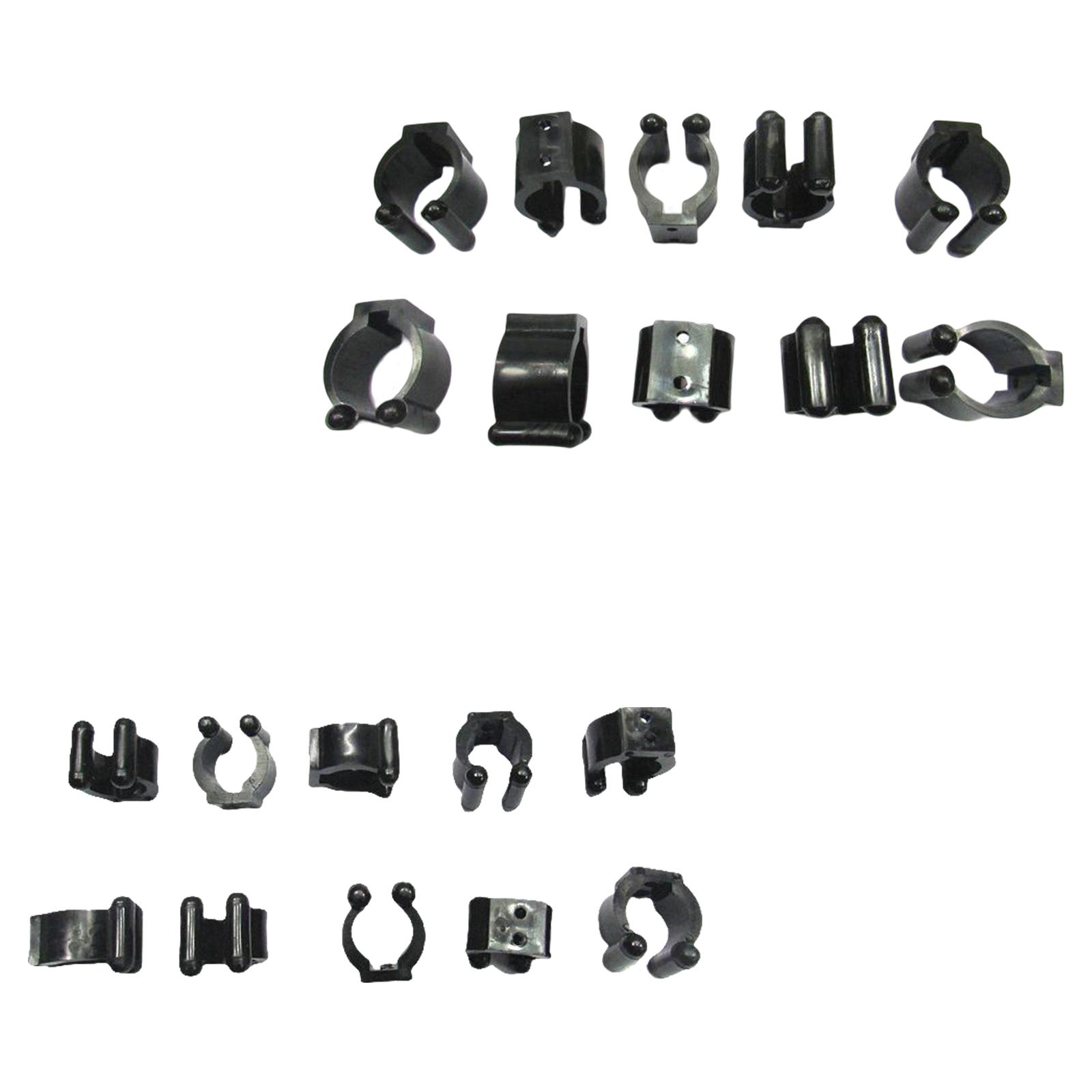 10PCS Billiards Snooker Locating Clip Holder Regular Fishing Rod Storage Clips for Pool Racks, for Fishing Rod Storage Rack Medium