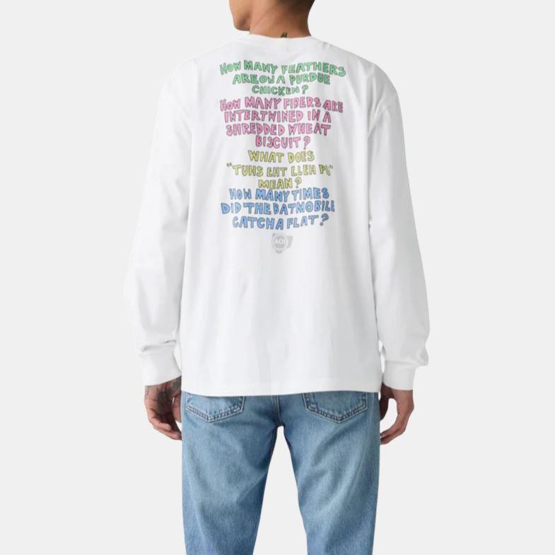 Levis X De La Soul Collaboration FW25 Logo Print Loose Casual Comfortable Long Sleeve T-Shirt Men tops 004EY-0000