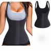 Ladies, Four Row Buckle, Adjustable Shoulder Straps, Waist Belt, Sports Shirt, Tight Corset