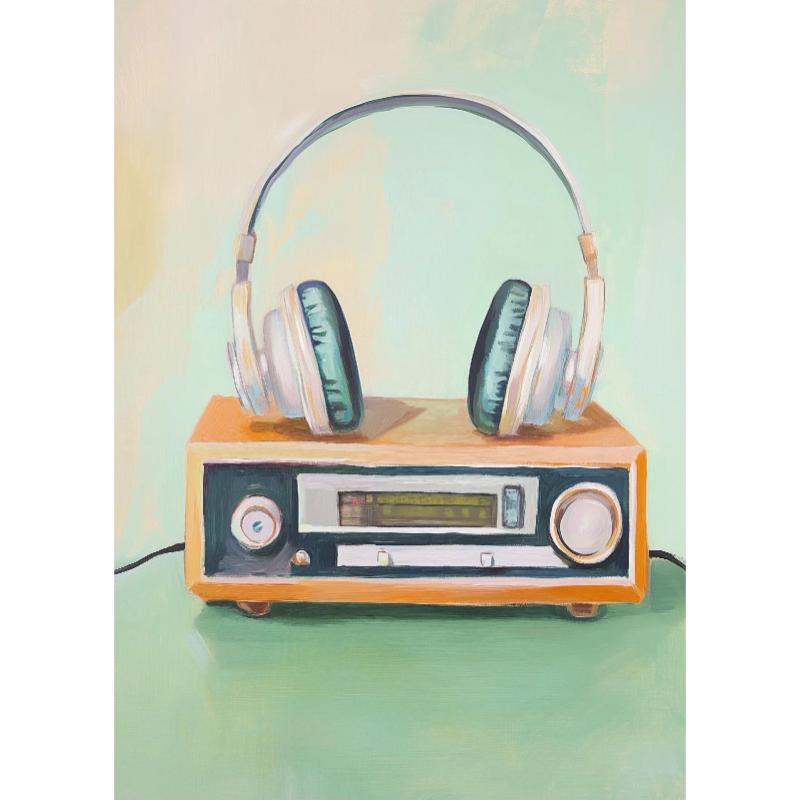 Retro Musical Art Canvas Poster Record Player Musical Instrument Painting Prints Canvas Wall Art Home Room Music Decor