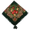 Russian Style Floral Print Tassel Shawl - Ethnic Retro Warm Scarf for Autumn/Winter