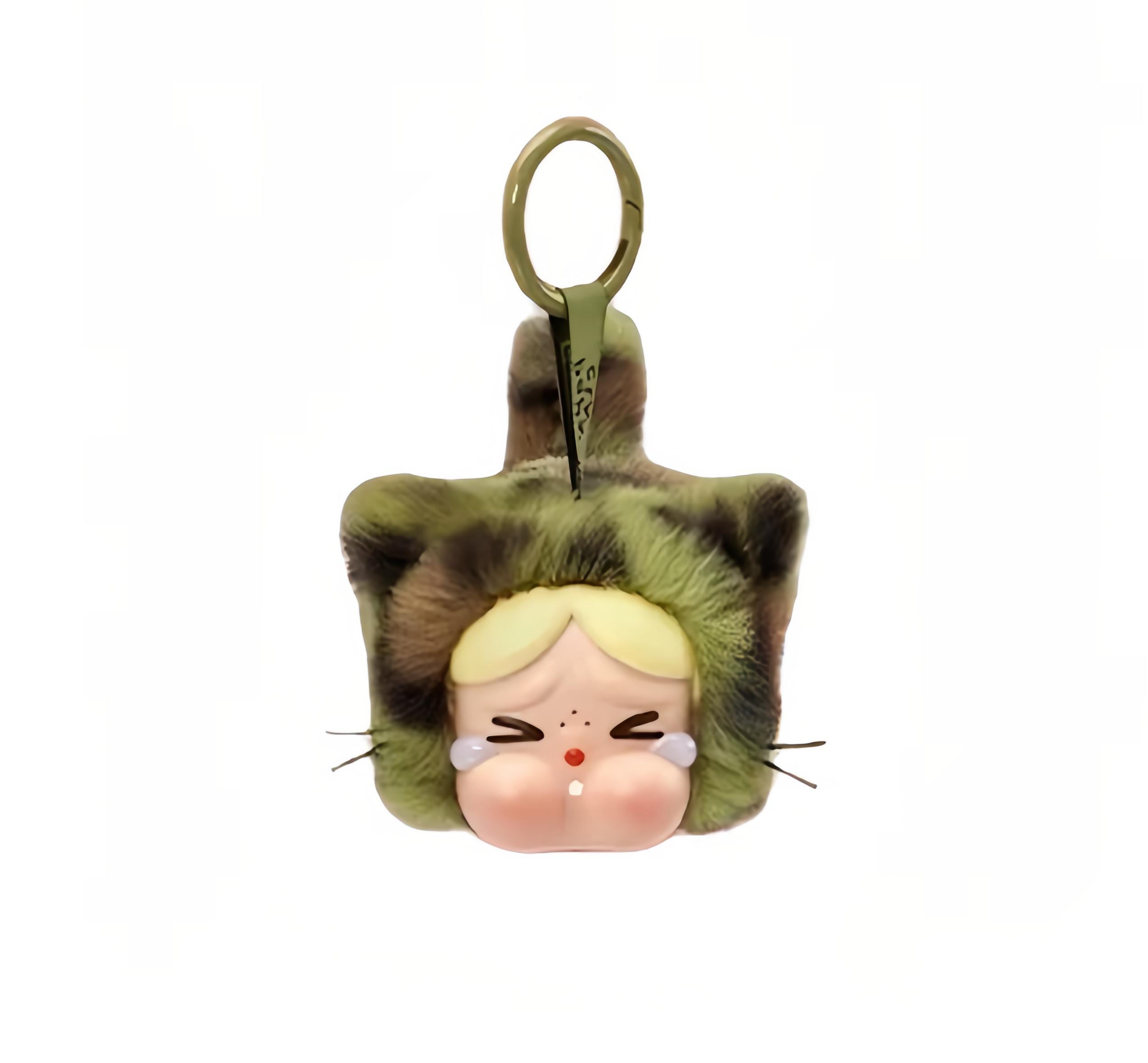 

POP MART CRYBABY Серия «Леопардовый кот» – Плюшевый виниловый сюрприз-бокс – Одиночный/Полный набор из 6 Confirmed-Camo Cutie