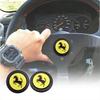 60mm Steering Wheel Car Horn Button Modified Racing Car Horn Cover For Ferrari Logo Dedicated Auto Protect Decorate Accessories KL7