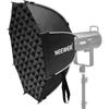 Neewer 65cm Octagonal Softbox, Bowens Mount, Quick Setup, Foldable, with Diffuser/Grid/Bag, Compatible with Parabolic Softboxes: Aputure 120d, Godox S