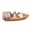 Fish Tank Landscape Boat Traditional Chinese Style Buoyant Ornament for Garden 13CM W