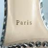 Pristine Christian Louboutin Sandals spike stud wedge sole Silver beige 35 Used