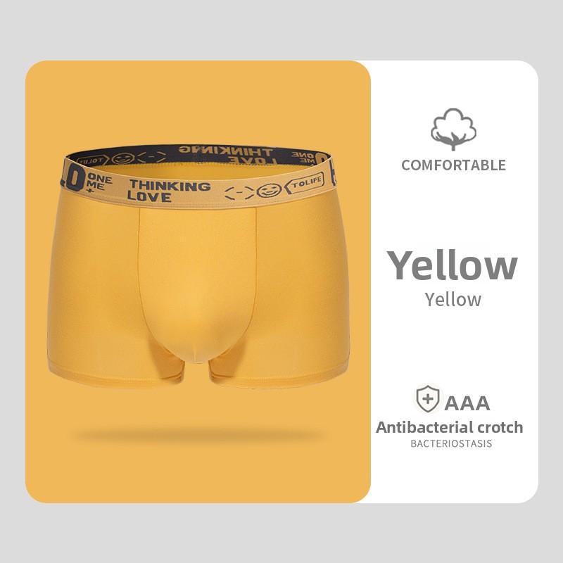 Men's Spring Summer Fashion HELLO Belt Comfortable Soft Breathable Flat Angle Briefs