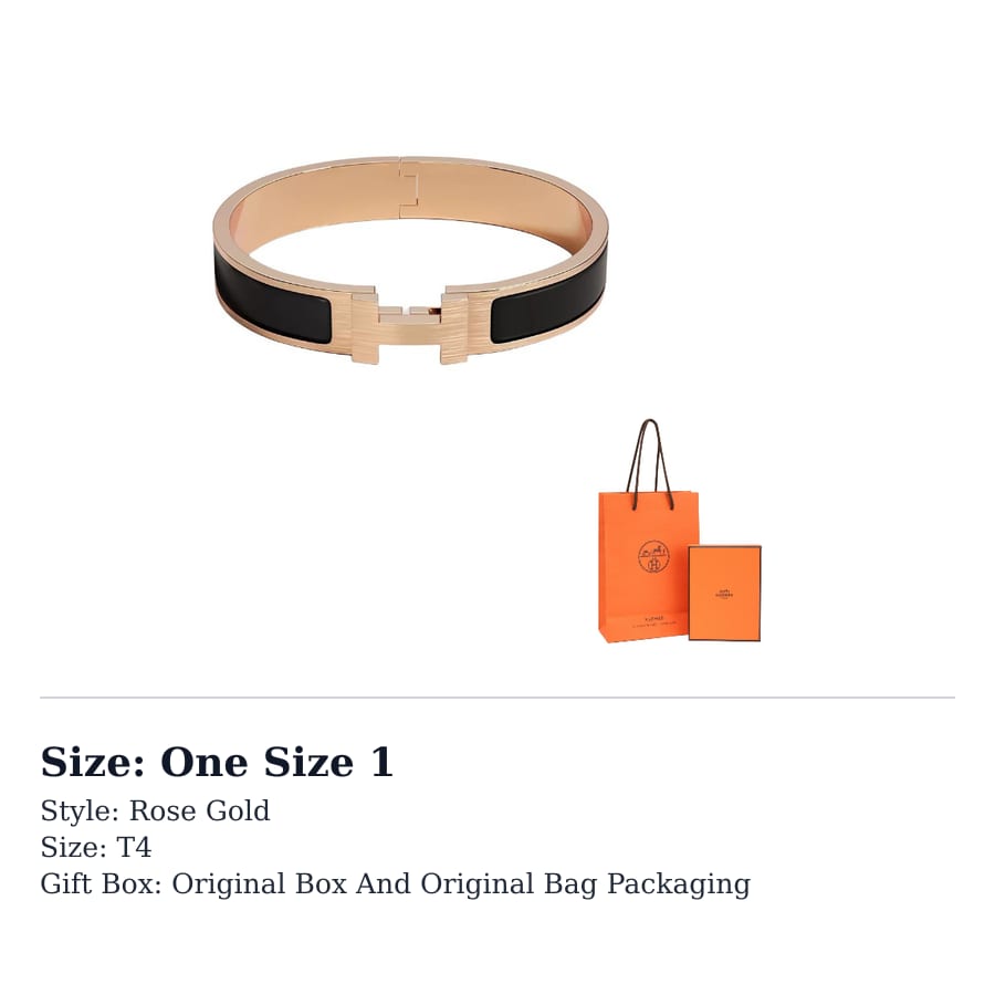 HERMES Bangles Unisex Rose Gold H703203FW01T6