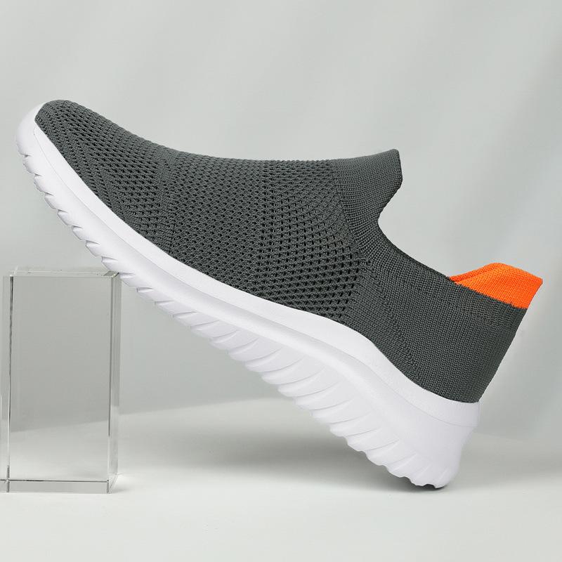 Velké velikosti nové sportovní a volnočasové ponožky a boty pár líní tkané boty