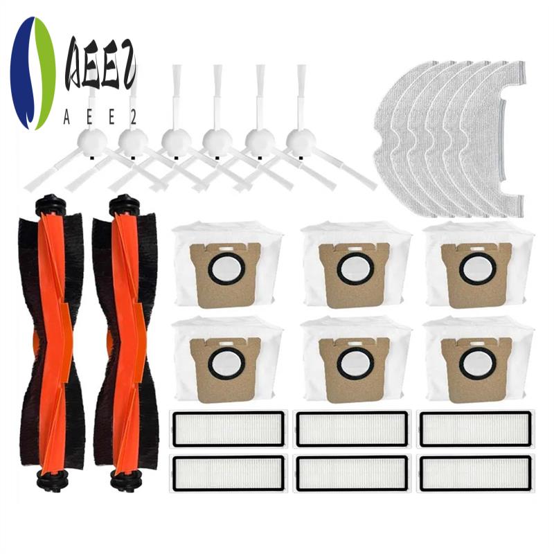 

AEE2-For Xiaomi Robot Vacuum X10 Roller Main Side Brush Hepa Filter Mop Cloths Rag Dust Bag Replacement Spare Parts Accessories