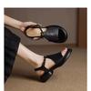 Fashion Open Toe Platform Block Heel Sandals Women 2025 Summer New Casual Roman Women's Shoes