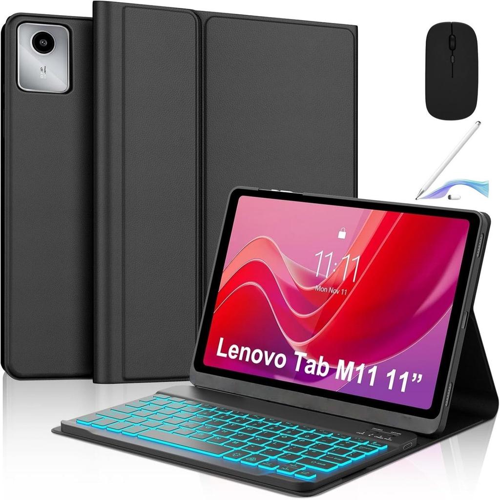 Lenovo Pad M11 (2025) TB331 Case with Detachable Backlit Bluetooth Keyboard