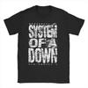 System Of A Down T-skjorter for Menn Kvinner Heavy Metal Band Morsomme T-skjorter Rund Hals T-skjorte 100% Bomull Grafisk Trykte Klær