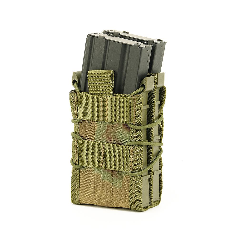 Tiger double full size cs camouflage quick pull function bag 5.56/7 .62molle double layer accessory magazine box