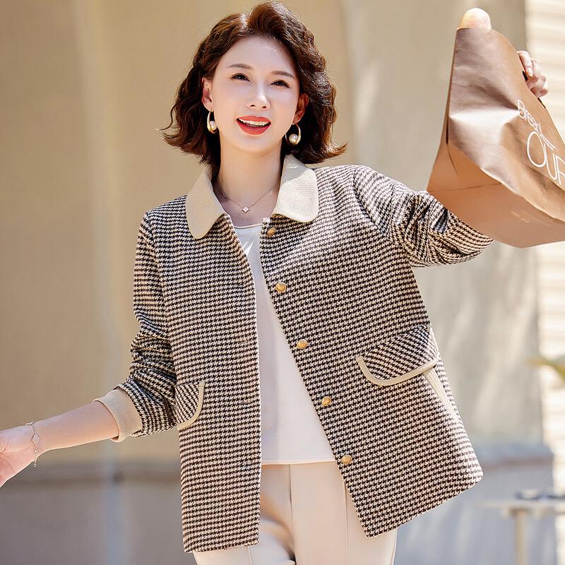 

Paster 2025 Autumn Houndstooth Small Fragrance Jacket 2XL