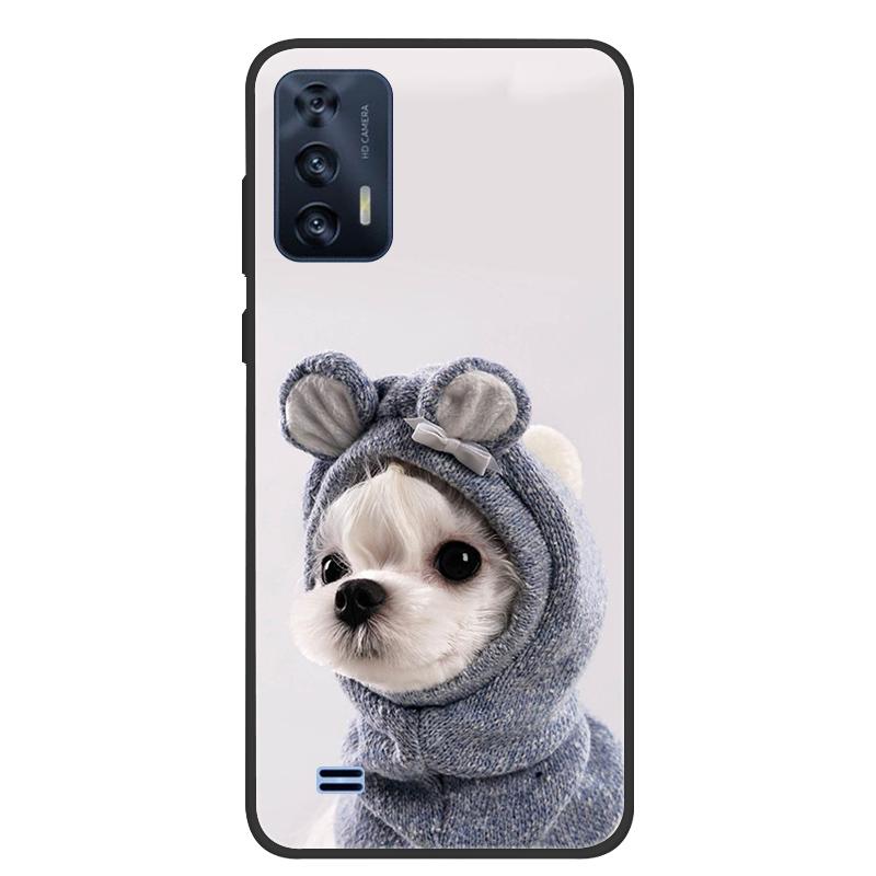 For OUKITEL C31 Case Butterfly Painted Soft Black Silicone Bumper Phone Cover for Oukitel C31 C 31 OukitelC31 Case Coque Fundas