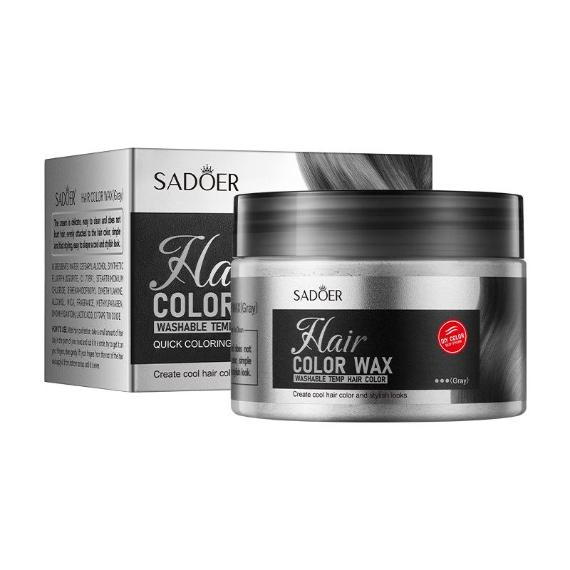 Argile Colorante pour Cheveux 120g SADOER Cire Coiffante Volume Naturel