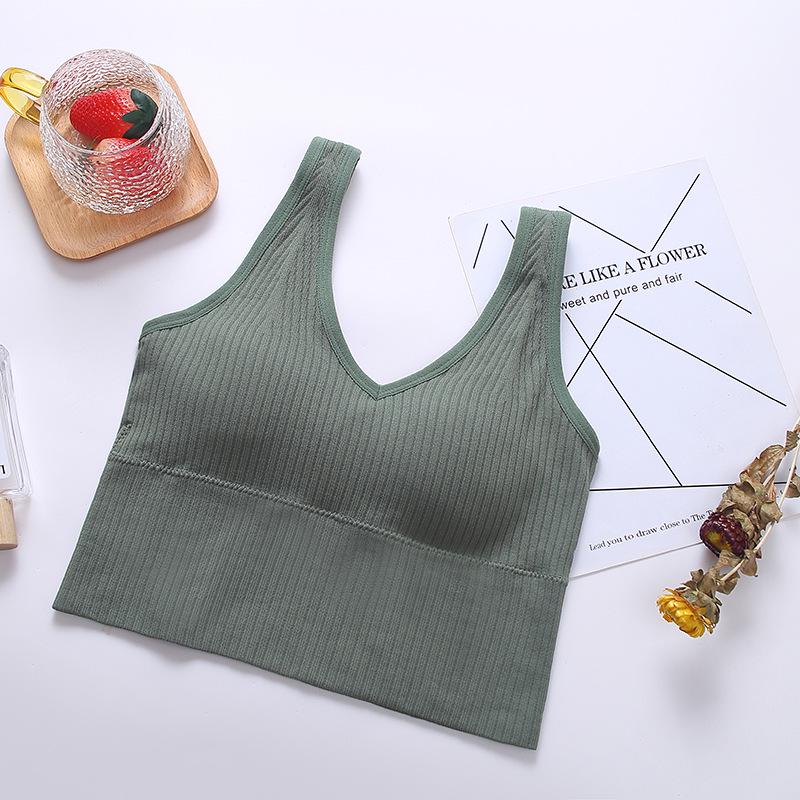 

2023 Bestseller: Wire-Free Sports Bra with Beautiful Back Design for Women One Size (Recommended 80-130 jin)
