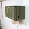 Dulton Tissue Dispenser Olive Drab Steel Paper Holder Box Height 145 Width 260 Depth 125mm 100-160NOV
