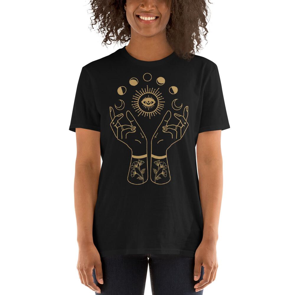 

Egyptian Gothic Wiccan Goth Moon Third Eye Short-Sleeve Unisex T-Shirt S