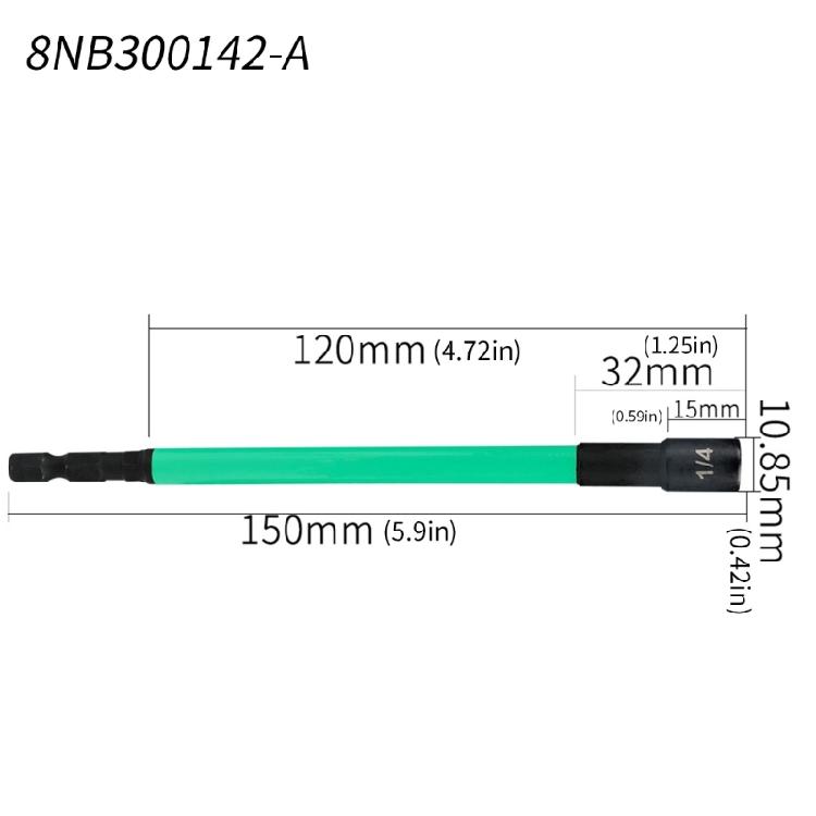 Long Hexagonal Socket Adapters Hexagonal Nut Driver for Enhancing Torque Transmission in DIY Projects and Machine Repairs