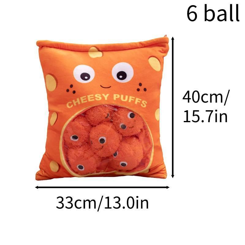 

Fluffy Puff Pastry Pillow Snack Bag Plush Toy Gift Doll Yellow Color, Short Plush, 4033cm/15.713.0in Size 40cm/15.75in