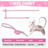 Auidy_6TXD 3 Pack Cat Harness and Leash Reflective Cat Harness Escape Proof for Walking Adjustable Kitten Harness for Small Medium Cats